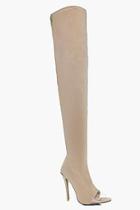 Boohoo Darcy Thigh High Clear Insert Boot