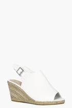 Boohoo Rebecca Mule Espadrille Wedge White