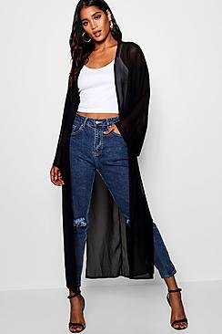 Boohoo Split Side Maxi Kimono