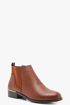 Boohoo Metal Clip Chelsea Boots