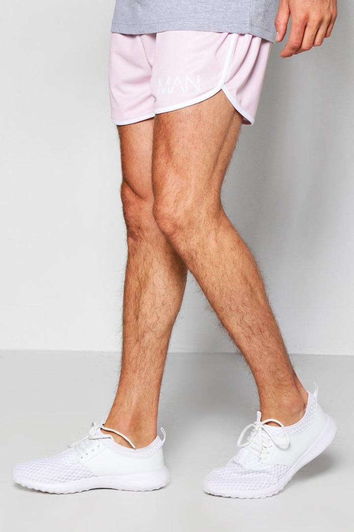 Boohoo Runner Shorts Pink