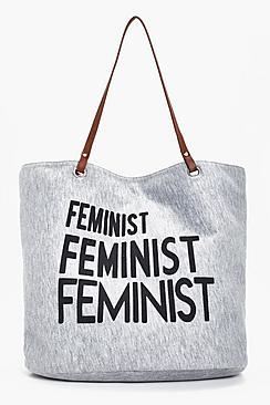 Boohoo Kerry Jersey Slogan Shopper
