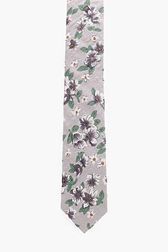 Boohoo Floral Printed Skinny Tie