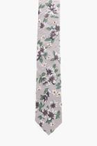 Boohoo Floral Printed Skinny Tie