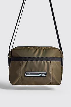 Boohoo Sporty Patch Cross Body Bag