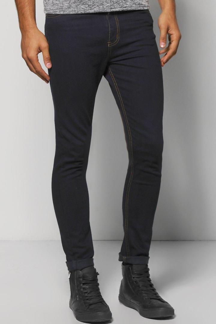 Boohoo Indigo Super Skinny Fit Jeans Indigo