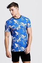 Boohoo Muscle Fit T-shirt In All Over Print
