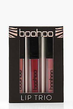 Boohoo Lip Trio - Blush
