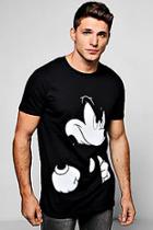 Boohoo Disney Angry Mickey Crew Neck T-shirt