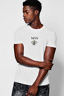 Charity Boohooman Bee Print T-shirt