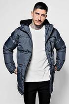 Boohoo Long Line Puffer Jacket