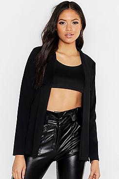 Boohoo Tall Notch Detail Oversized Boyfriend Blazer