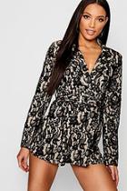 Boohoo Corded Lace Blazer Playsuit