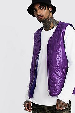 Boohoo Zip Through Quilted Gilet