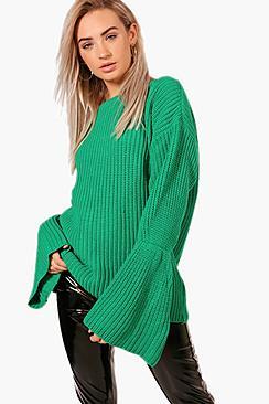 Boohoo Wide Sleeve Chunky Jumper