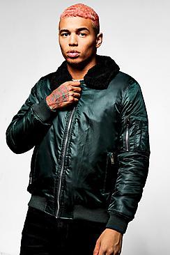 Boohoo Borg Collar Ma1 Bomber
