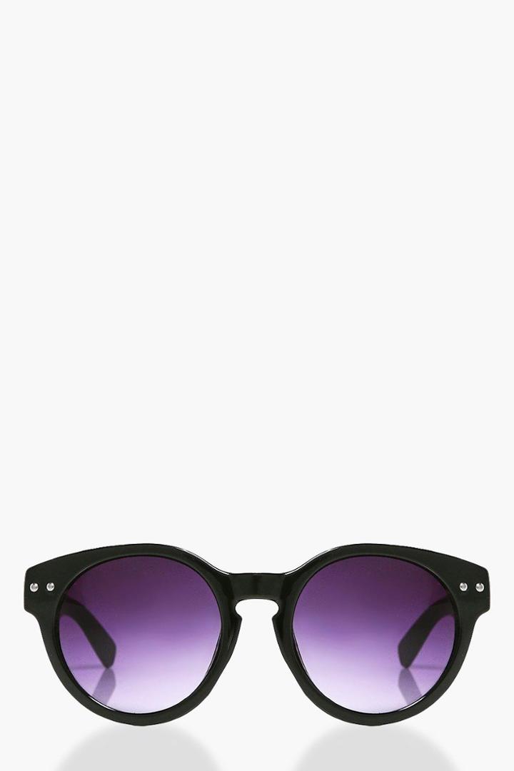 Boohoo Orla Black Simple Sunglasses Black