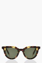 Boohoo Tortoiseshell Winged Cat Eye Sunglasses