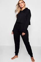 Boohoo Plus Hooded Cargo Lounge Set