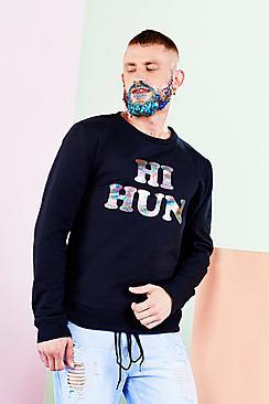 Boohooman X Philip Normal Hi Hun, Bye Hun Sweater