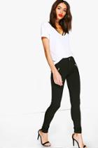 Boohoo Alex Skinny Trouser Black