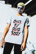 Boohoo Halloween Over My Dead Body Slogan T-shirt