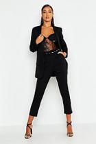 Boohoo Self Belt Tailored Trouser