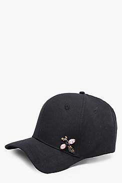 Boohoo Jodie Embellished Bug Cap