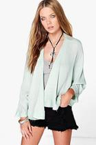 Boohoo Lacey Embroidered Kimono