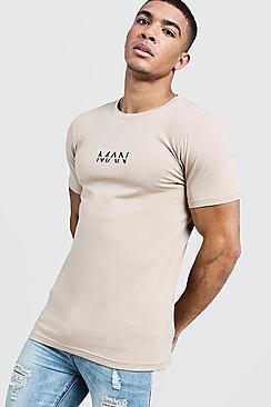 Boohoo Original Man Print Muscle Fit T-shirt