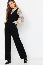 Boohoo Cord Pinafore Belted Jumpsuit