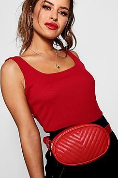 Boohoo Lucy Quilted Belt Bag