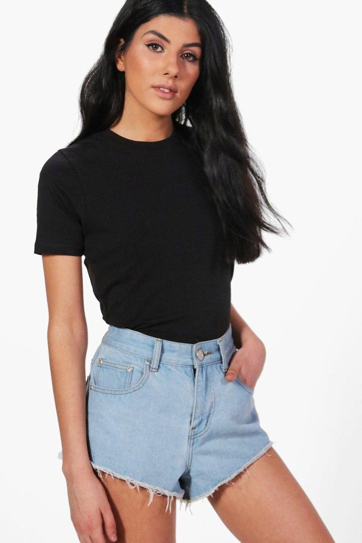 Boohoo Layla Crew Neck T-shirt Black