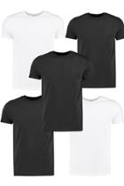Boohoo 5 Pack Slim Fit T Shirts Multi