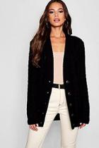 Boohoo Tall All Over Cable Knitted Cardigan