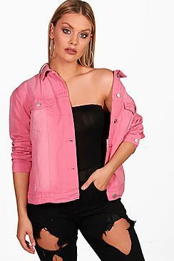 Boohoo Plus Megan Oversized Denim Jacket