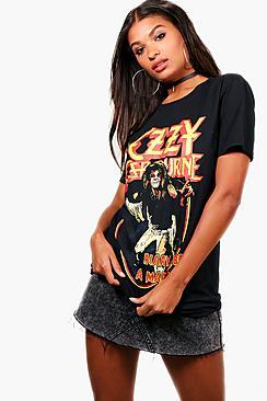 Boohoo Ozzy Osbourne Licensed Tee