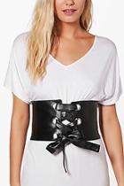 Boohoo Maria Large Eyelet Corset Belt