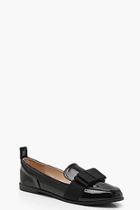 Boohoo Mia Bow Detail Loafers