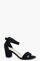 Boohoo Rose Wide Fit Low Block Heel