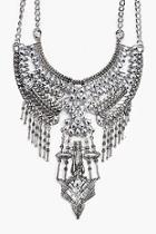Boohoo Lucy Boutique Statement Diamante Necklace
