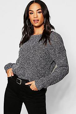 Boohoo Tall Metallic Yarn Chenille Jumper