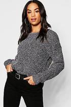 Boohoo Tall Metallic Yarn Chenille Jumper