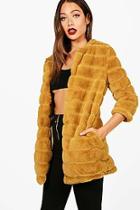Boohoo Layla Faux Fur Coat