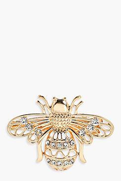 Boohoo Yasmin Diamante Bee Hair Clip