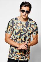 Boohoo Live The Dream Oriental Print T Shirt