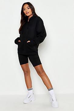 Boohoo Petite Solid Oversized Hoody