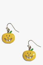 Boohoo Alyssa Halloween Pumpkin Earrings