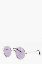 Boohoo Purple Tinted Lens Glasses