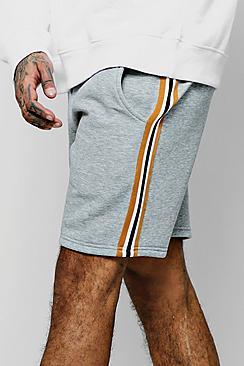 Boohoo Side Tape Detail Mid Length Short
